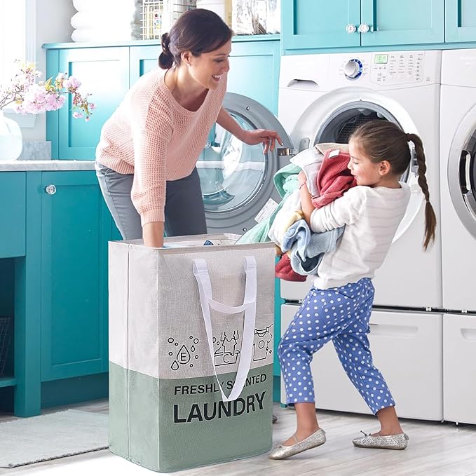 ELONG HOME Laundry Baskets, 92L Freestanding Laundry Basket