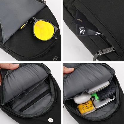 Waterfly Anti-Theft Backpack Crossbody Sling Bag Small Multipurpose Daypack for Men Women