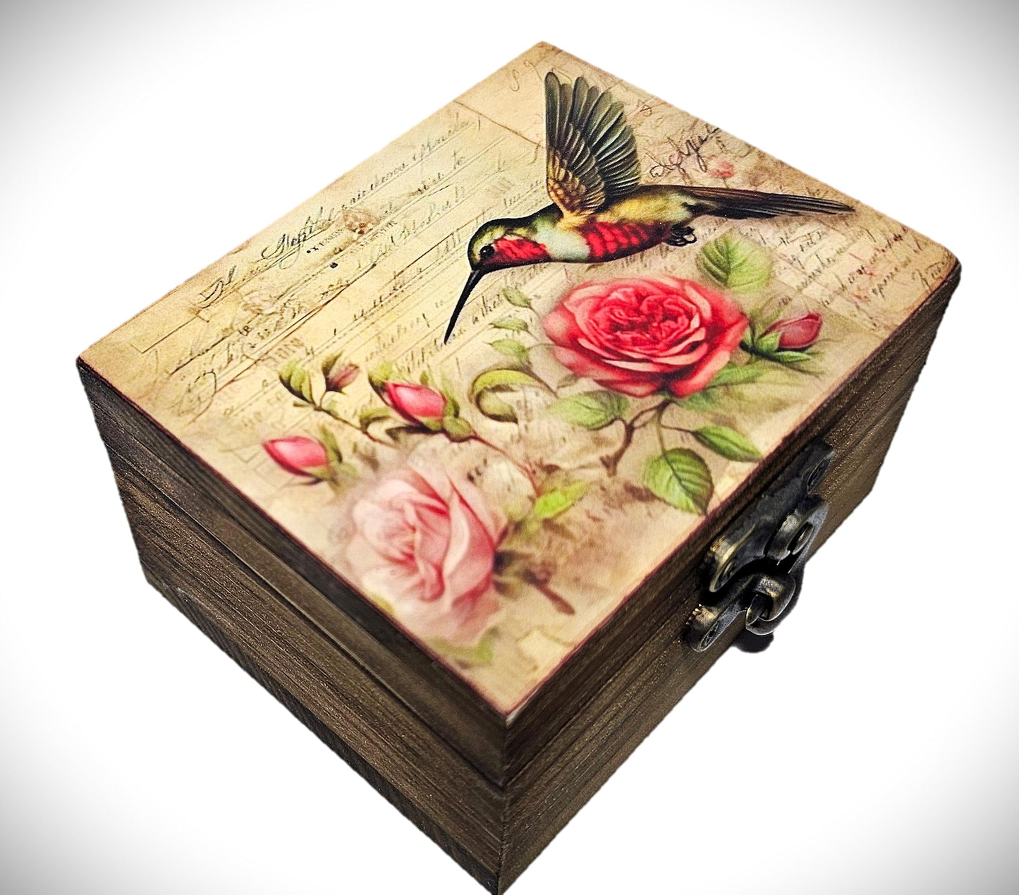JB&C Premium Hummingbird Trinket Box Small Jewelry Keepsake Box | Earrings Necklace Storage Box for Girls Women | Bird lovers Gift Idea, Animals Ornaments for Home Décor (3HBS)