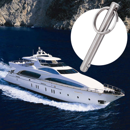 OIIKI 3 Pack Quick Release Pins, Fastener Diameter 5/16 inch(8mm) Usable Length: 2.42inch(61.5mm), Bimini Top Pin, Full 316 Stainless Steel Marine Hardware for Ship Outfitting/Shipbuilding