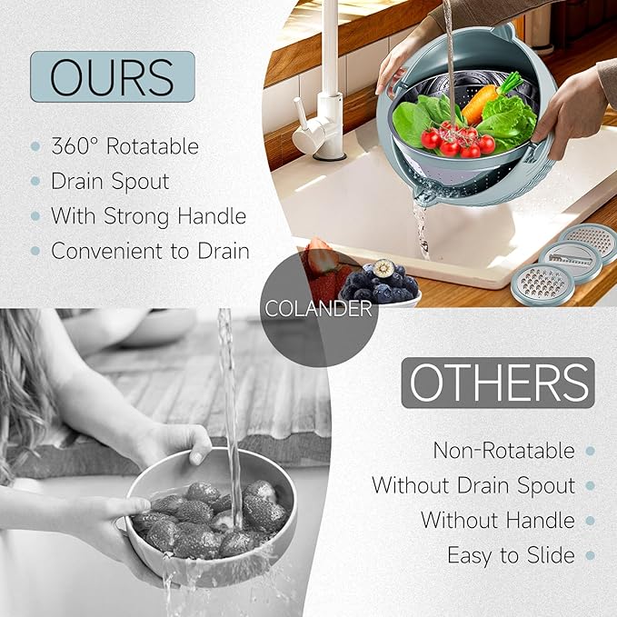 4-1 Strainer Bowl with Lid Set