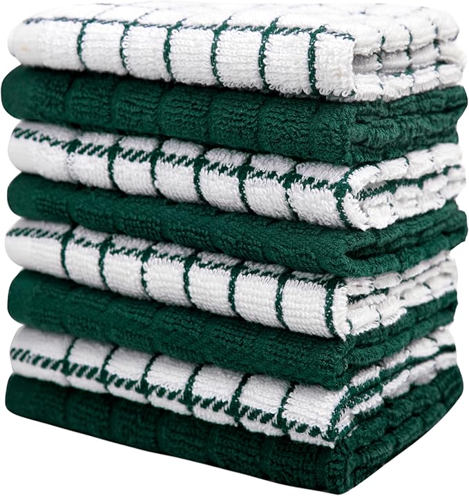 Bumble Dish Cloths | 12" x 12" | 100% Cotton Kitchen Towels | 405 GSM | Soft