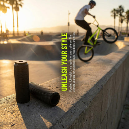 2 PCS Bicycle Pegs, Aluminum Alloy Bicycle Foot Pegs Bike Pegs Bicycle Footrests for Mountain Bikes Road Bike (100 * 28mm Black)