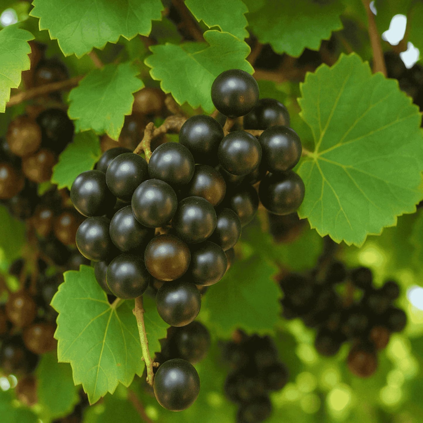 Noble Muscadine Grape Vine, Live Plant - 2-Year Old - Black, Self-Fertile Muscadine - Muscadine Grape Vines from Hand Picked Nursery (1)