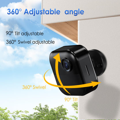 Lucrave Blink Outdoor Camera Mount, 360 Degree Adjustable Wall Mount Bracket, Compatible with Blink Mini, Blink 4th and 3rd Gen Outdoor Camera, 3 Pack, Black
