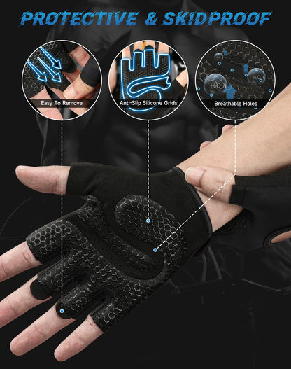 COFIT Breathable Workout Gloves, Antislip Weight Lifting Gym Gloves for Men Women, Superior Grip & Palm Protection for Weightlifting, Fitness, Exercise, Training