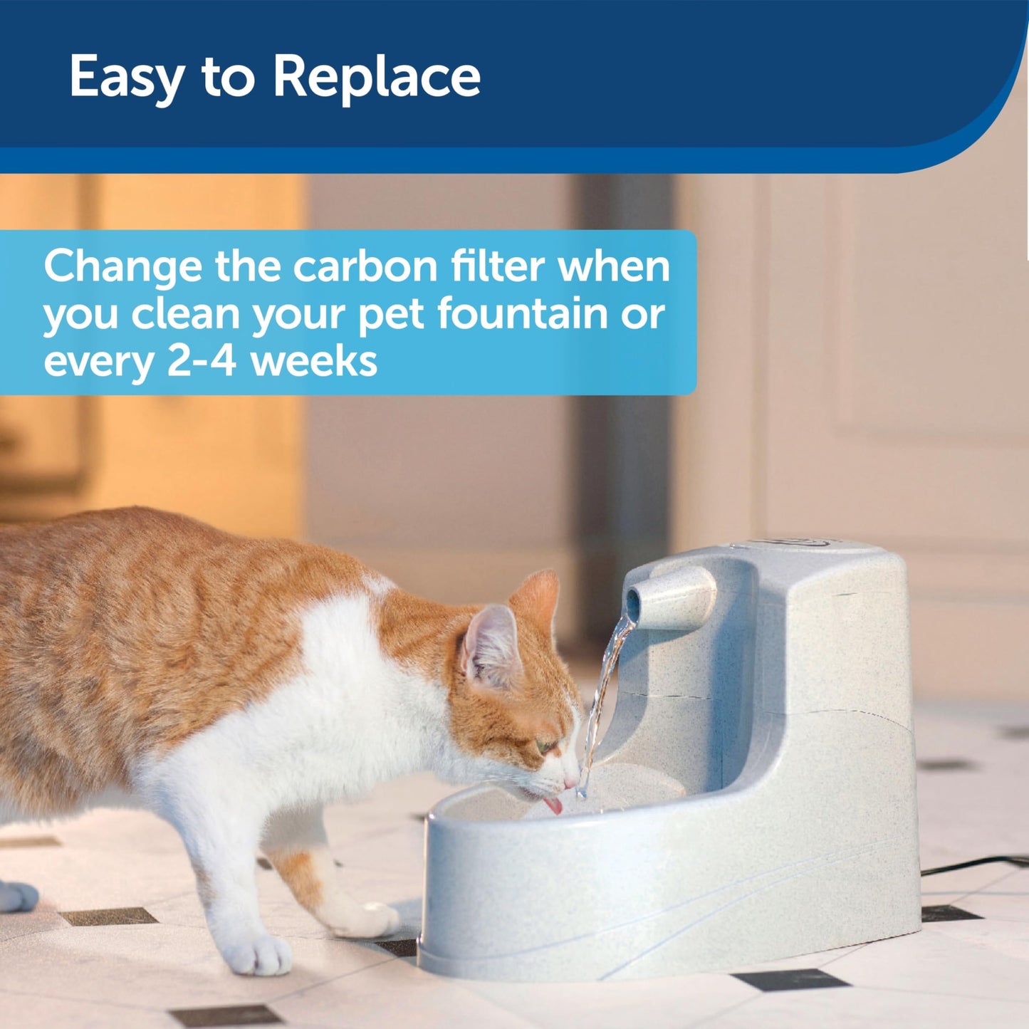PetSafe Drinkwell Premium Replacement Carbon Filters, Activated Made from Coconut Shells, Black/White, Pack of 12