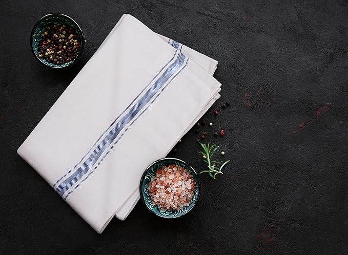 Utopia Towels Blue Dish Towels 100% Ring Spun Cotton Highly Absorbent &