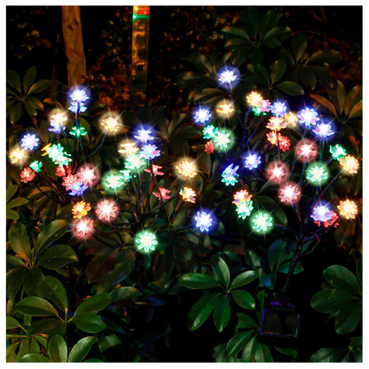 TONULAX Solar Garden Lights - Upgraded Landscape Tree Lights with Larger Solar Capacity, Decorative Light Outdoor for Pathway, Patio, Front Yard Decoration(2 Pack)