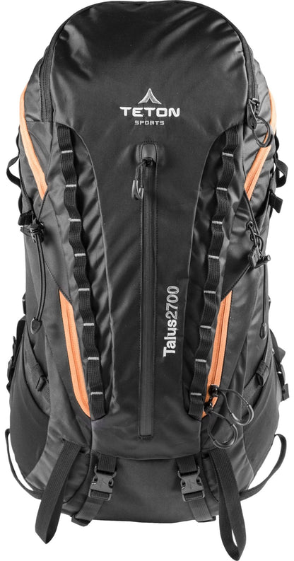 Teton Talus 2700 Backpack; Lightweight Hiking Backpack for Camping, Hunting, Travel, and Outdoor Sports; Included Poncho Covers You and Your Pack from Rain or Use it as a Shelter