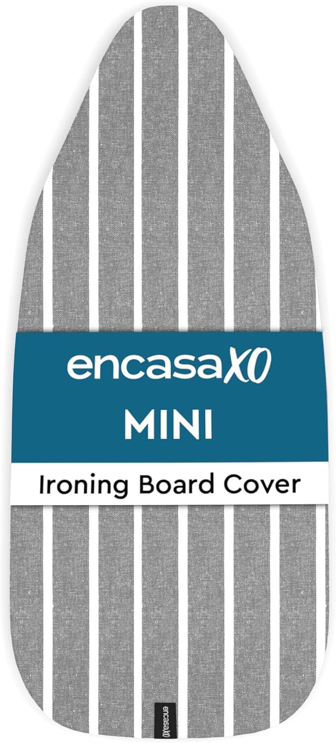Encasa XO Ironing Board Cover and Pad 28"x12" - 4mm Felt Mini Iron Board Cover