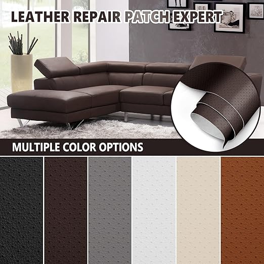 Leather Repair Patch, Breathable Perforated Self Adhesive Repair Patch