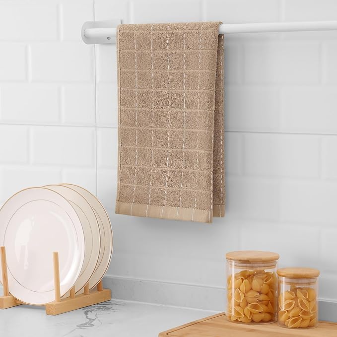 Mordimy 100% Cotton Terry Cloth Kitchen Towels, Super Soft and Absorbent Dish