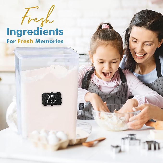 Shazo 2 PC Extra Large Bulk Food Storage Containers