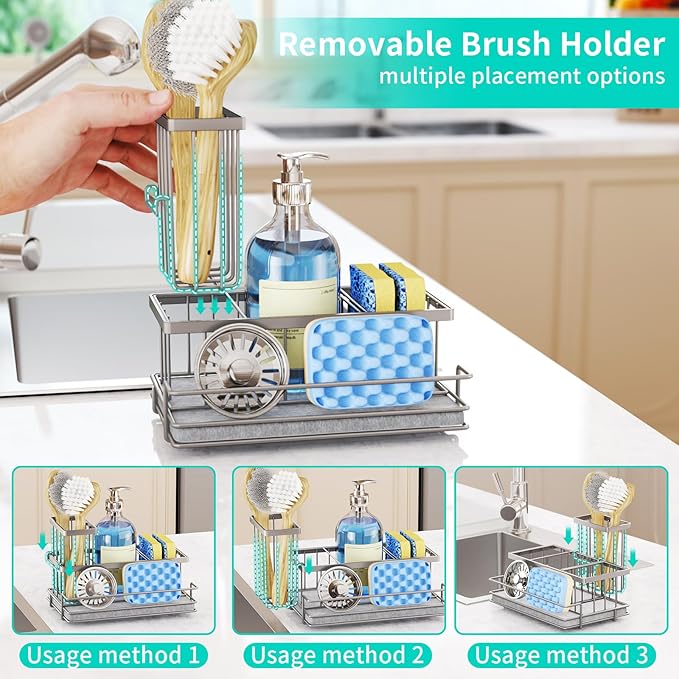 HapiRm Sink Caddy Sponge Holder