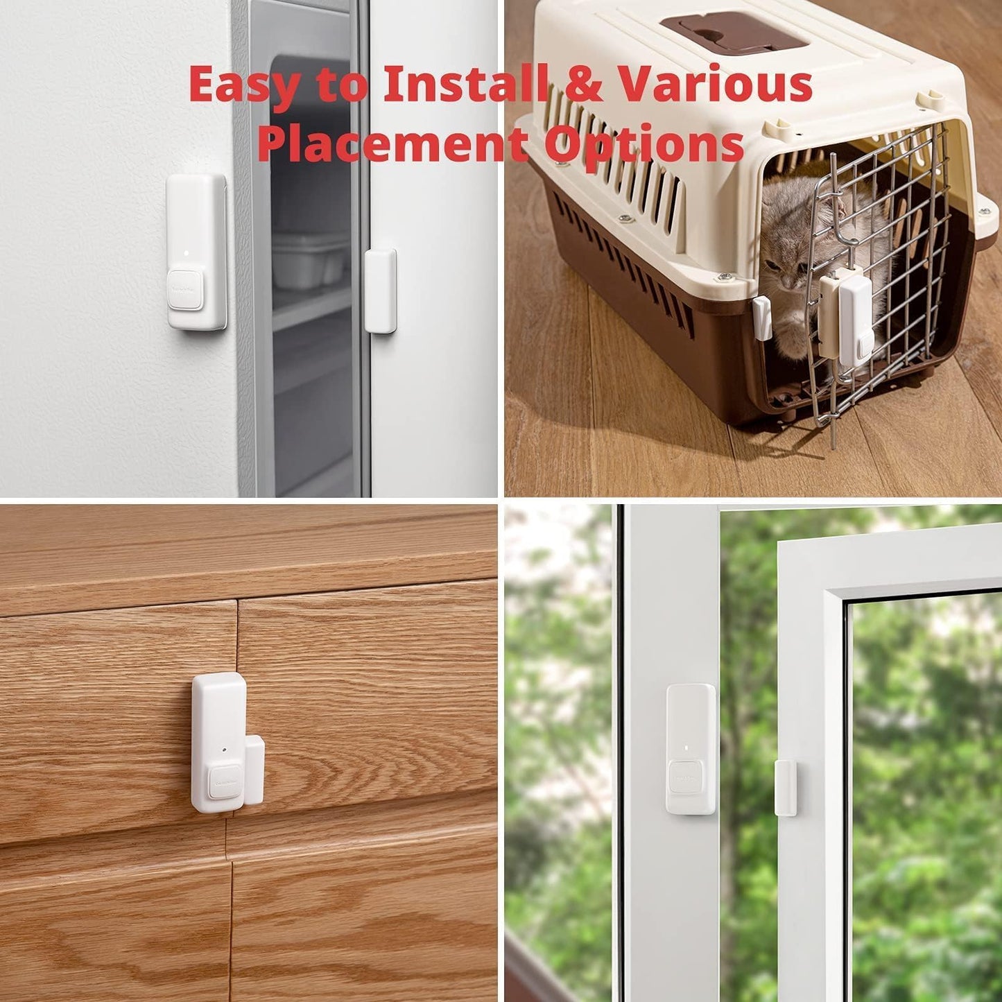 SwitchBot Door Alarm Contact Sensor - Smart Home Security Wireless Window Alarm and Door Sensor, Add SwitchBot Hub to Make it Compatible with Alexa