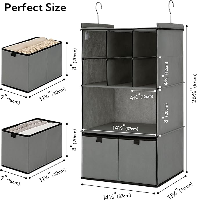 GRANNY SAYS Hanging Closet Organizer