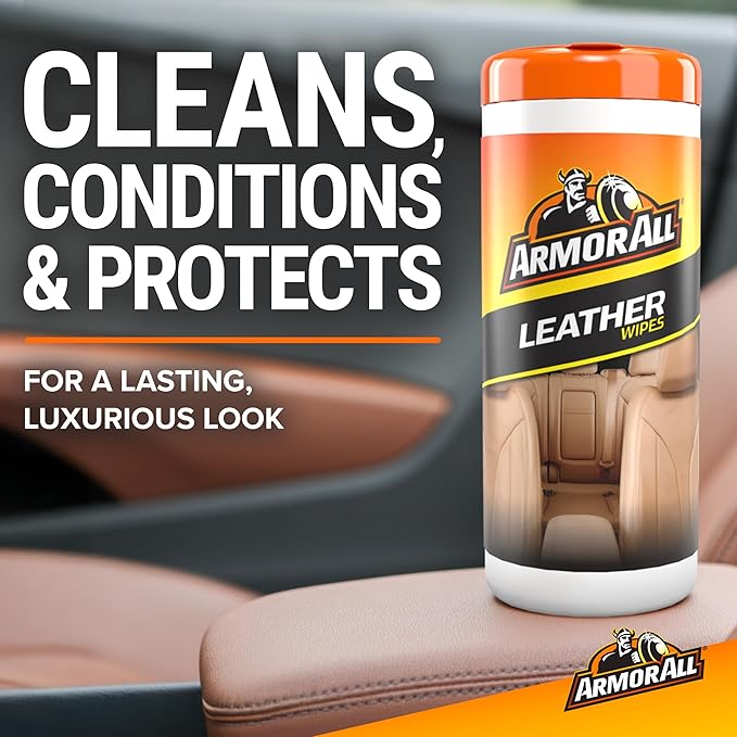 Armor All Interior Cleaner Car Leather Wipes by,