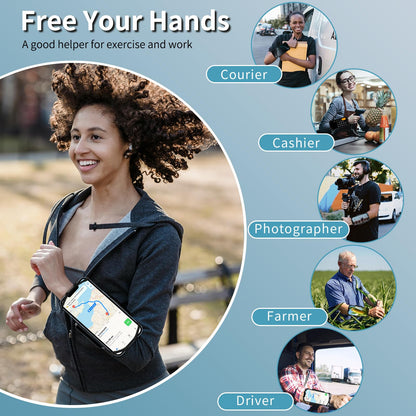 Wristband Phone Holder for Running,【360° Rotatable & Upgrade Anti-Drop】 Suitable for Mobile Phones（Fits All 4-6.5 Inch）, scanners, Portable Computers, and PDAs(Green)
