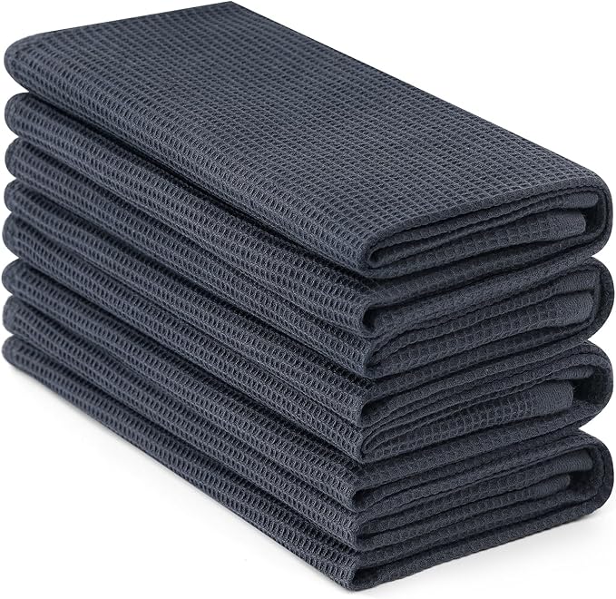 Homaxy 100% Cotton Waffle Weave Kitchen Towels