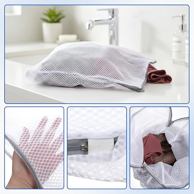 3Pcs 22" x 15" Mesh Hanging Laundry Bags