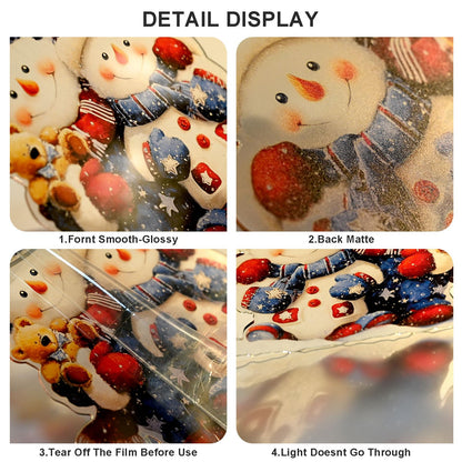 Christmas Ornament Acrylic Suncatcher Window Hanging Wall Decor for Indoor Outdoor Doors Home