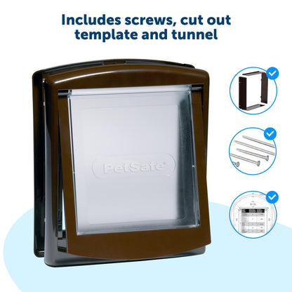 PetSafe Staywell, Convenient, Original 2 Way Pet Door, Fast Installation, Easy fitting, 2 Way Locking, Cat Flap for All Pets, Large - White