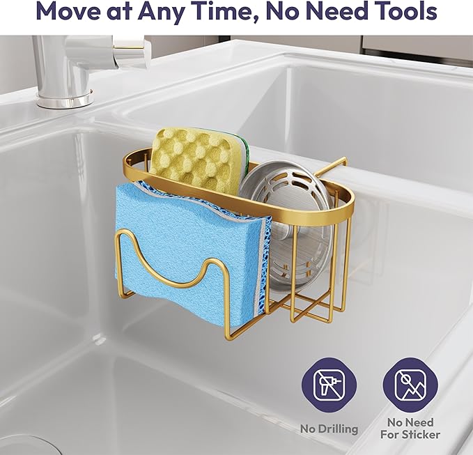 SWTYMIKI Sponge Holder for Kitchen Sink