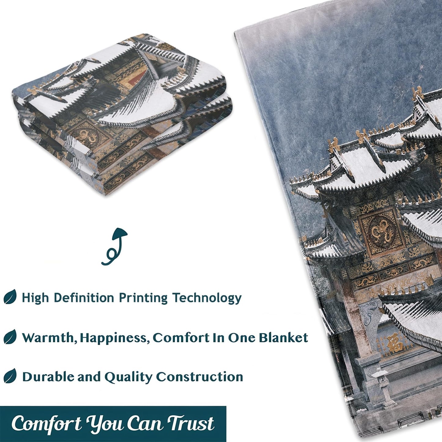 Golf Club and Ball Blanket 50x60 in, Flannel Throw Blankets for Travel Camping Sofa Living Room Decor, Lightweight Cozy Soft Fuzzy Gifts for Women Adults Kids