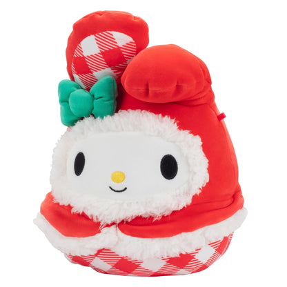 Squishmallows Original 8-Inch Hello Kitty: My Melody Christmas Plush - Official Jazwares Sanrio - Collectible Soft & Squishy Stuffed Animal Toy- 2025 Limited Edition Gift for Kids, Girls & Boys