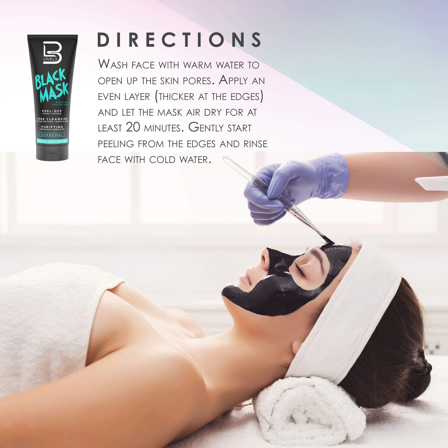 L3 - Peel Off Mask - Deep Cleansing Blackhead Removal - Removes Impurities and Dead Skin Cells - Level 3 Mask Peel Off