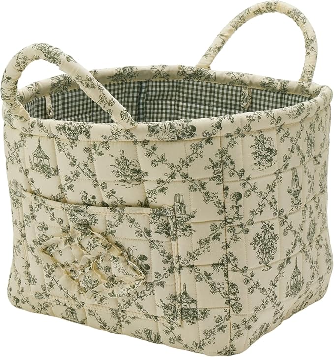 Quilted Fabric Storage Basket