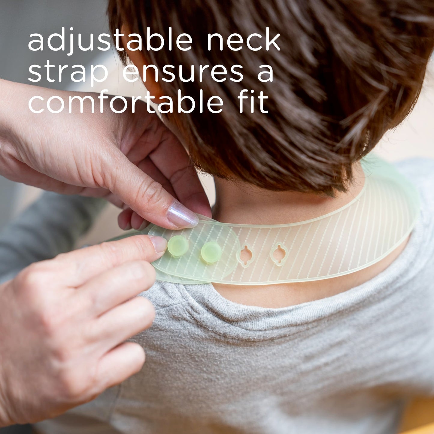 Olababy Fold N Go Silicone Baby Bib w Travel Case | Soft, Lightweight, Waterproof Bibs for Infants & Toddlers | BPA Free (1 Bib + 1 Travel Case, Kiwi)