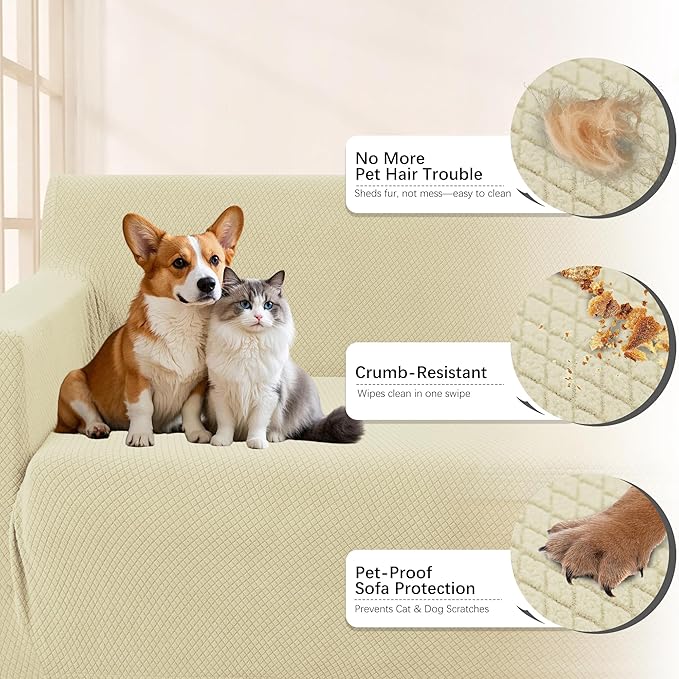 Arfntevss Stretch Sectional Couch Covers L Shaped Corner Sectional Sofa Cover