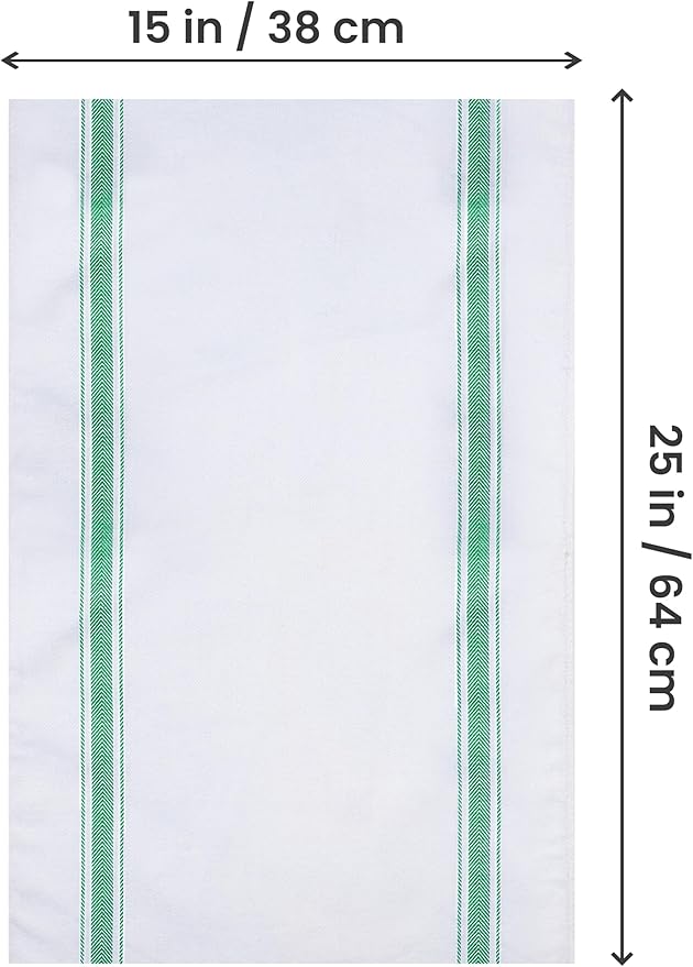 Utopia Towels Green Dish Towels 100% Ring Spun Cotton Highly Absorbent &