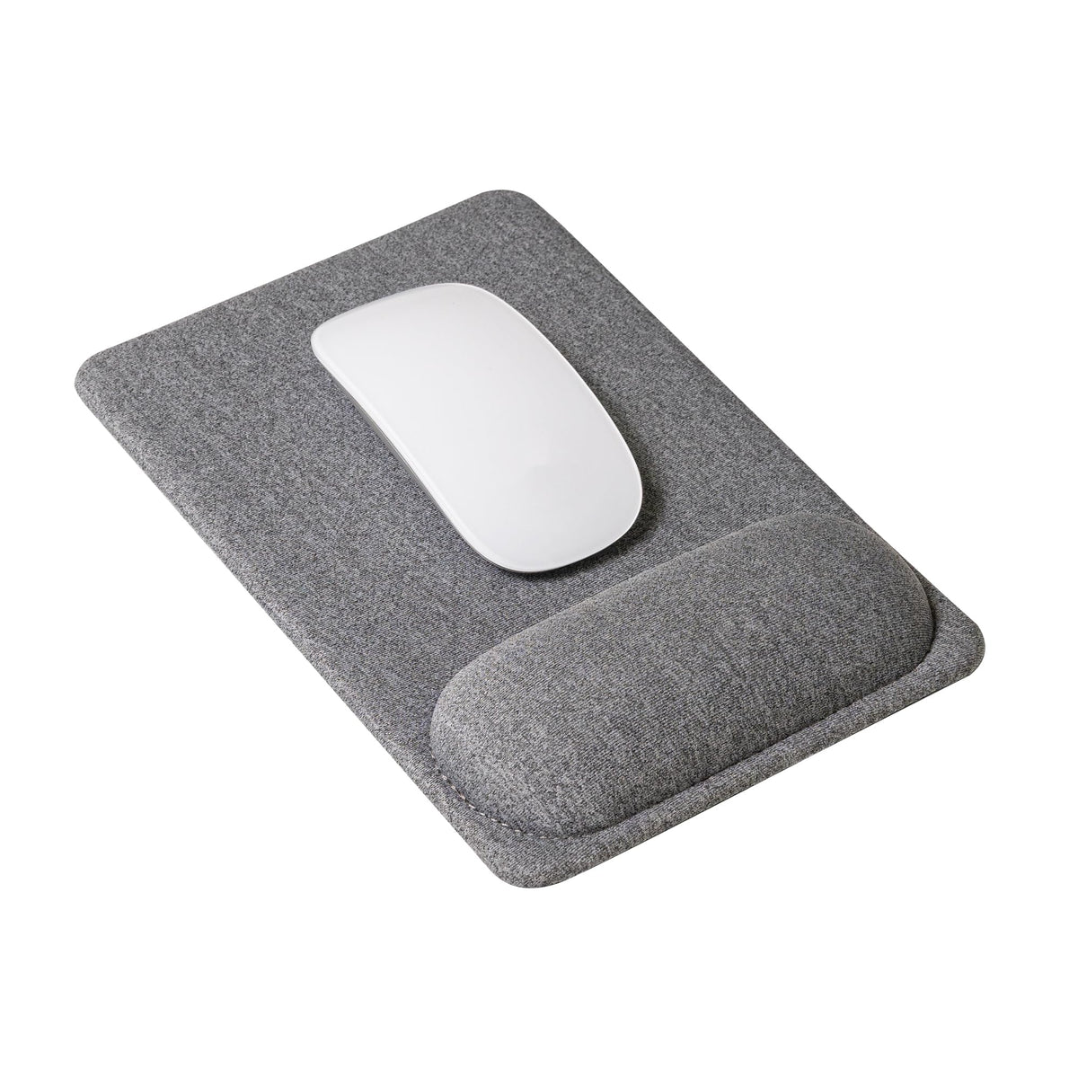 SenseAGE Compact Ergonomic Mouse Pad with Wrist Rest Support, Pain Relief, Non-Slip Base, Optimized Tracking Surface, Lightweight & Portable, Ideal for Office, Home & Travel, 8.9 x 6.1 in (Grey)