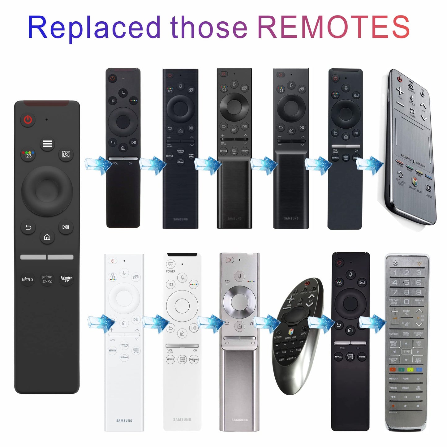 Universal Smart Remote Compatible with Hisense TV Remote Control Replacement 2025-2015, Voice, Bluetooth, Hisense Google, Android, Laser, Canvas TVs, 4K UHD, HD, Mini-LED, ULED