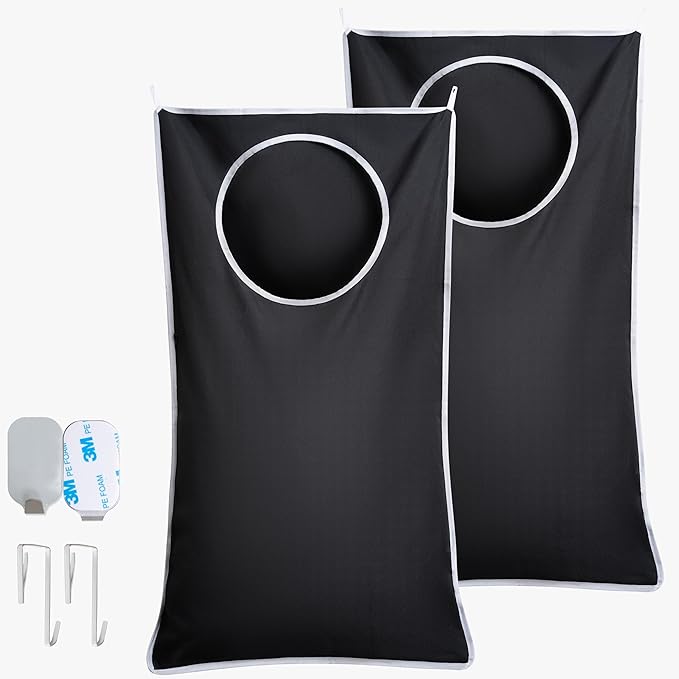 Hanging Laundry Hamper Bag XL 40x22", Space Saving over the Door Storage Bags