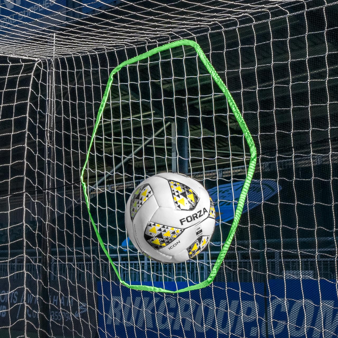 FORZA Professional Soccer Target Sheets | Soccer Target Nets with Scoring Zones for Improving Shooting Accuracy [4 Styles, 10 Size Options] (Academy, 6ft x 4ft)