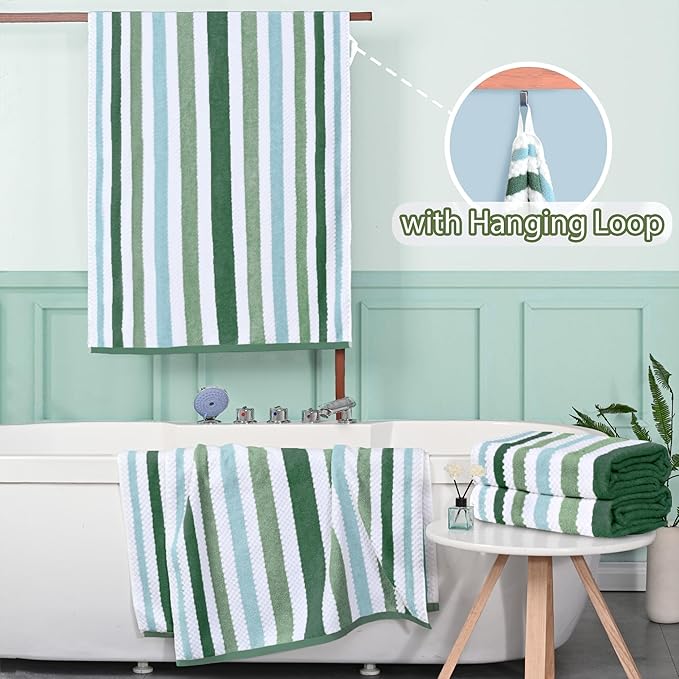 Striped Bath Towels
