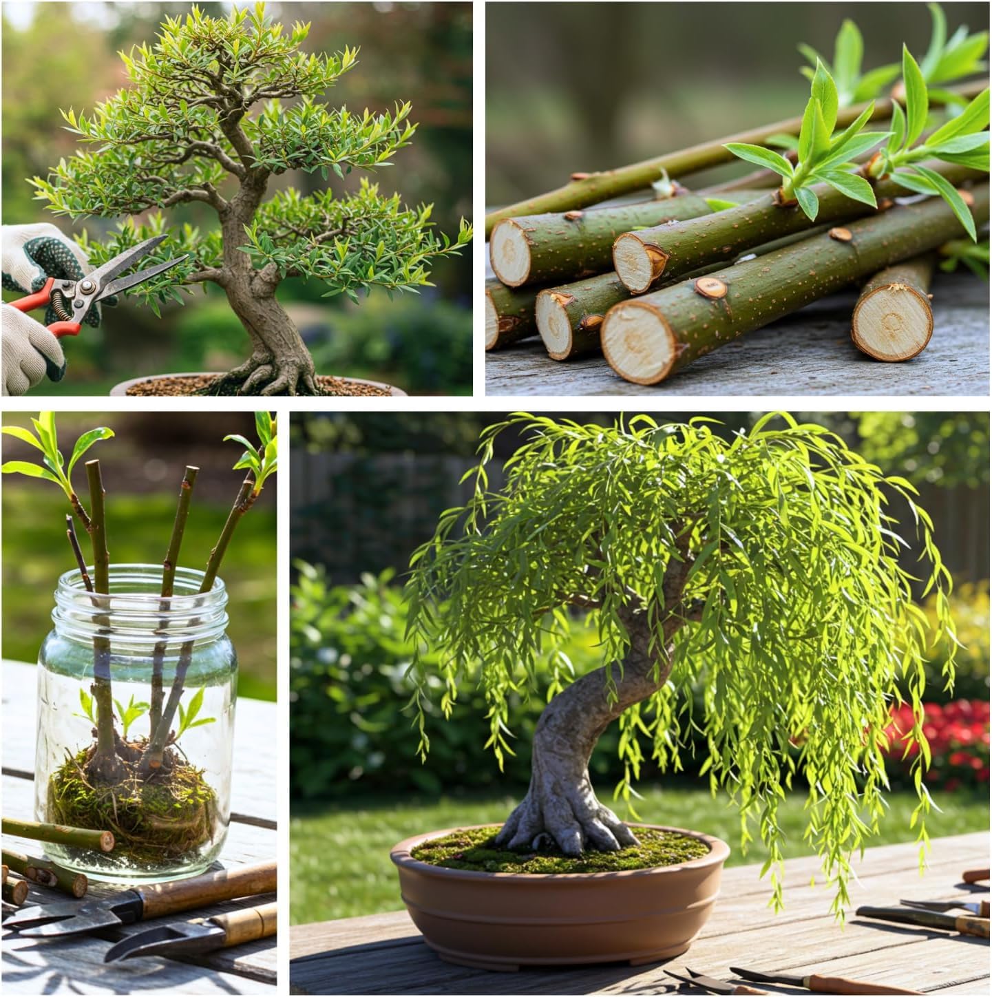 Willow Hybrid Trees for Privacy - Fast Growing Austree Willow Cuttings (25 Cuttings)