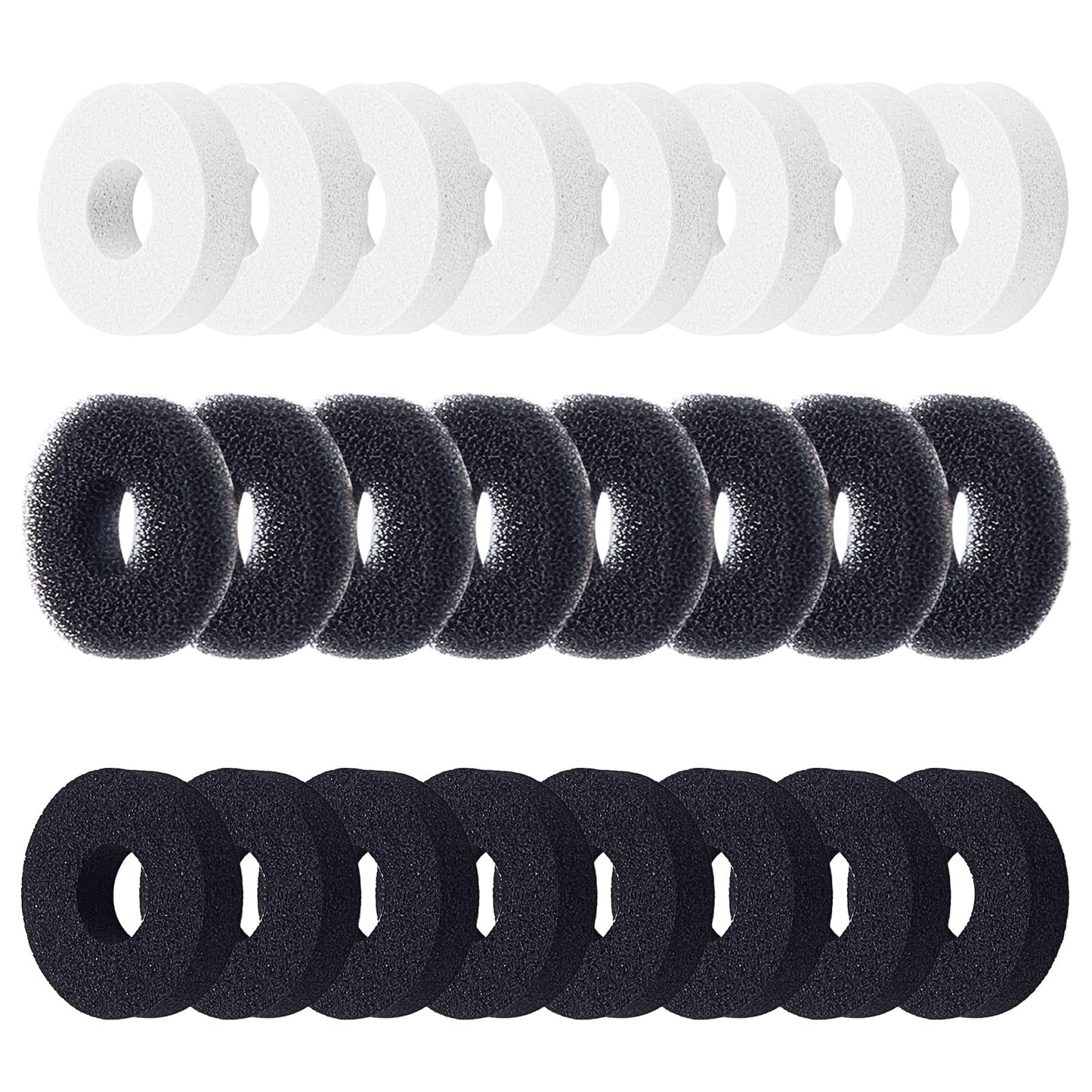 SUPERFINDING 30Pcs 20mm Control Ring Flat Round Precision Rings Aim Assist Precision Target Rings 3 Different Strengths Joystick Sponge Ring Motion Control Compatible with PS4 PS5 Xbox One and Switch