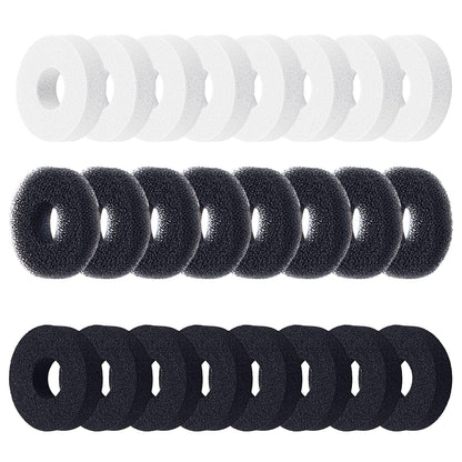 SUPERFINDING 30Pcs 20mm Control Ring Flat Round Precision Rings Aim Assist Precision Target Rings 3 Different Strengths Joystick Sponge Ring Motion Control Compatible with PS4 PS5 Xbox One and Switch