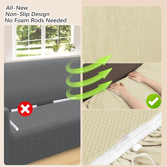 Arfntevss Stretch Sectional Couch Covers L Shaped Corner Sectional Sofa Cover