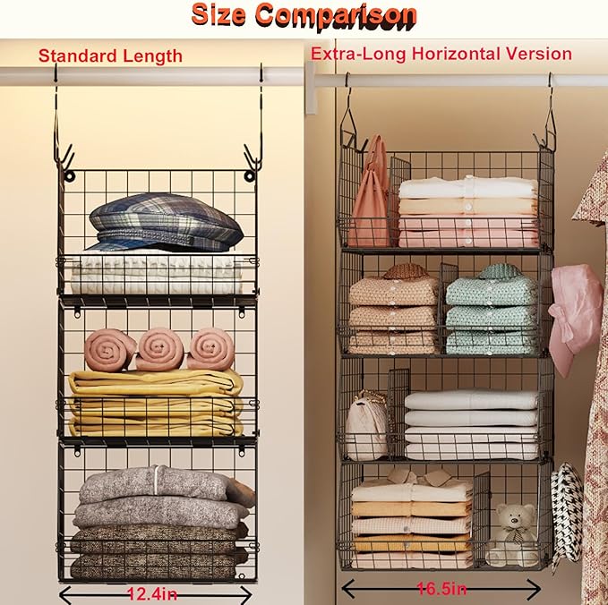 4 Tier Hanging Closet Organizer