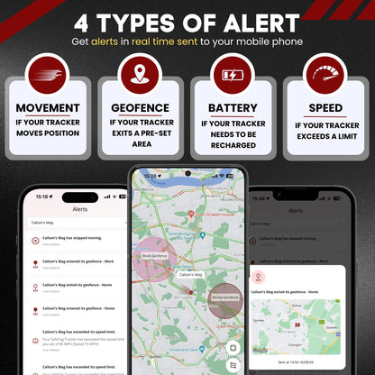 SafeTag Mag 4G – Rechargeable Magnetic 4G LTE GPS Tracker, Car, Van, Motorbike, Caravan, etc. 34-195 Countries, 90 Day Standby, Real Time Tracking and Alerts, 7 Day Free Trial+SIM Included, UK Company