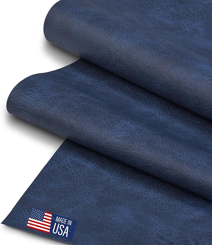 Faux Leather Fabric, Thick Durable Synthetic Repholstery Leather Vinyl