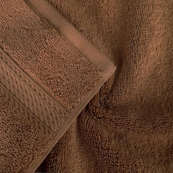 SUPERIOR Egyptian Cotton Pile 8 Piece Towel Set, Includes 2 Bath, 2 Hand