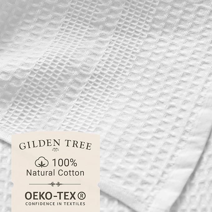 GILDEN TREE Waffle Hand Towels for Bathroom Quick Dry Towel Super Absorbent