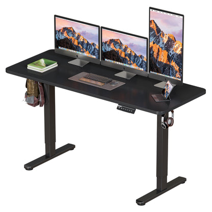 BIZUM Electric Standing Desk 60 x 24 Inch Computer Desk-Gaming Desk Black Home Office Desks Height Adjustable Memory Stand Up Computer Workstation